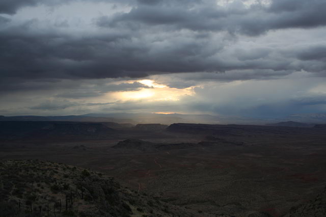 Storms in the distance